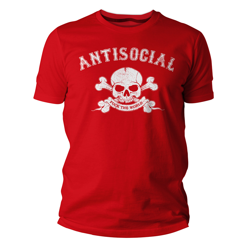 TS-BCC-Antisocial-Mock-Up-RED-front Antisocial, T-Shirt rot / red