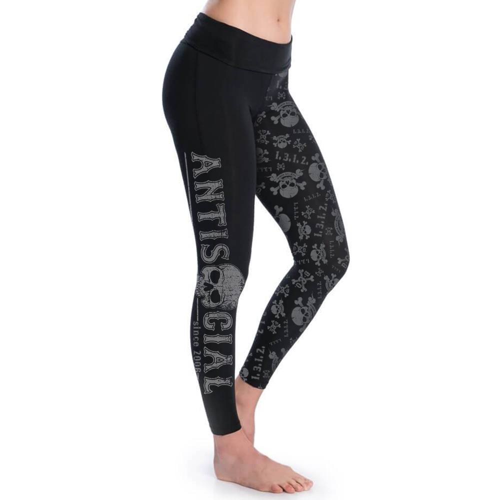 Antisocial, Leggings schwarz / black