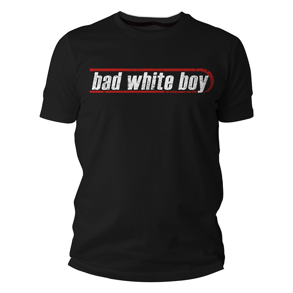TS-BWB-Bullet-Mock-UpnfYAduWCNYgJ6 Bad White Boy - Bullet, T-Shirt schwarz / black
