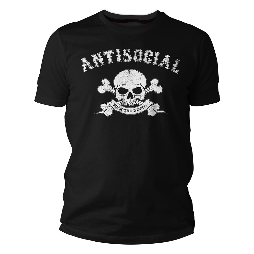 TS-BCC-Antisocial-Mock-Up-black-front Antisocial, T-Shirt schwarz / black