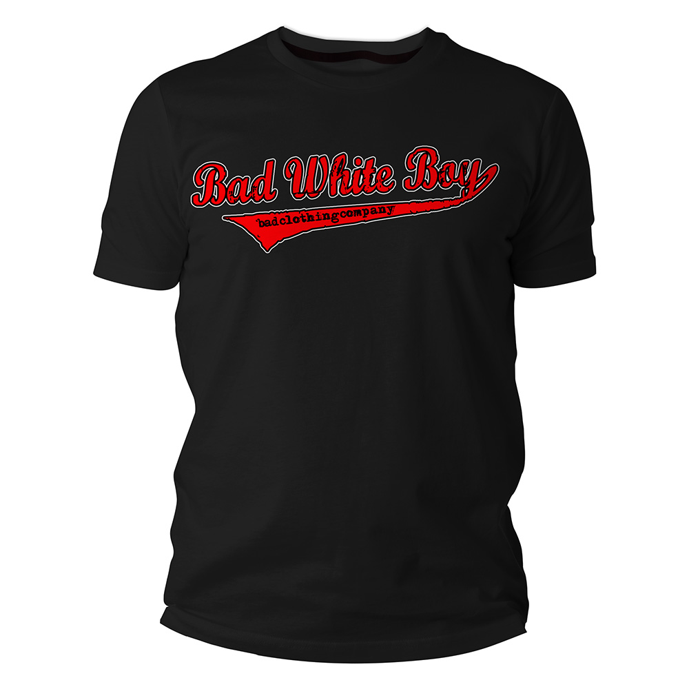 TS-BWB-Baseball-Mock-UpgoFxhmkVB2Gxl Bad White Boy - Baseball, T-Shirt schwarz / black