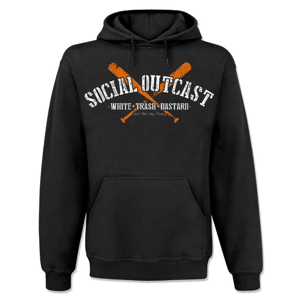Kapu-Social-Outcast Bad White Boy - Social Outcast, Kapu / Hooded Sweat schwarz / black