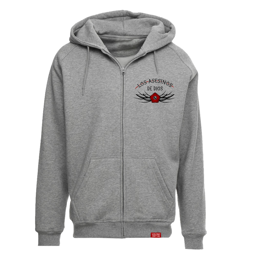 zippergrey Los Asesinos De Dios - Trust No One, Kapu-Zippjacke / Zipp-Hoody grau - grey