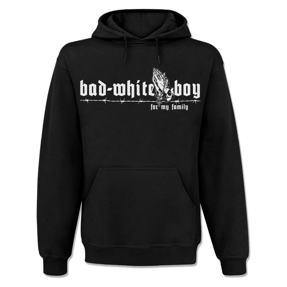 kapu-BWB-For-my-family-front-mock-upsVPXw39OFRMSq Bad White Boy - For my family, Kapu / Hooded Sweat schwarz / black